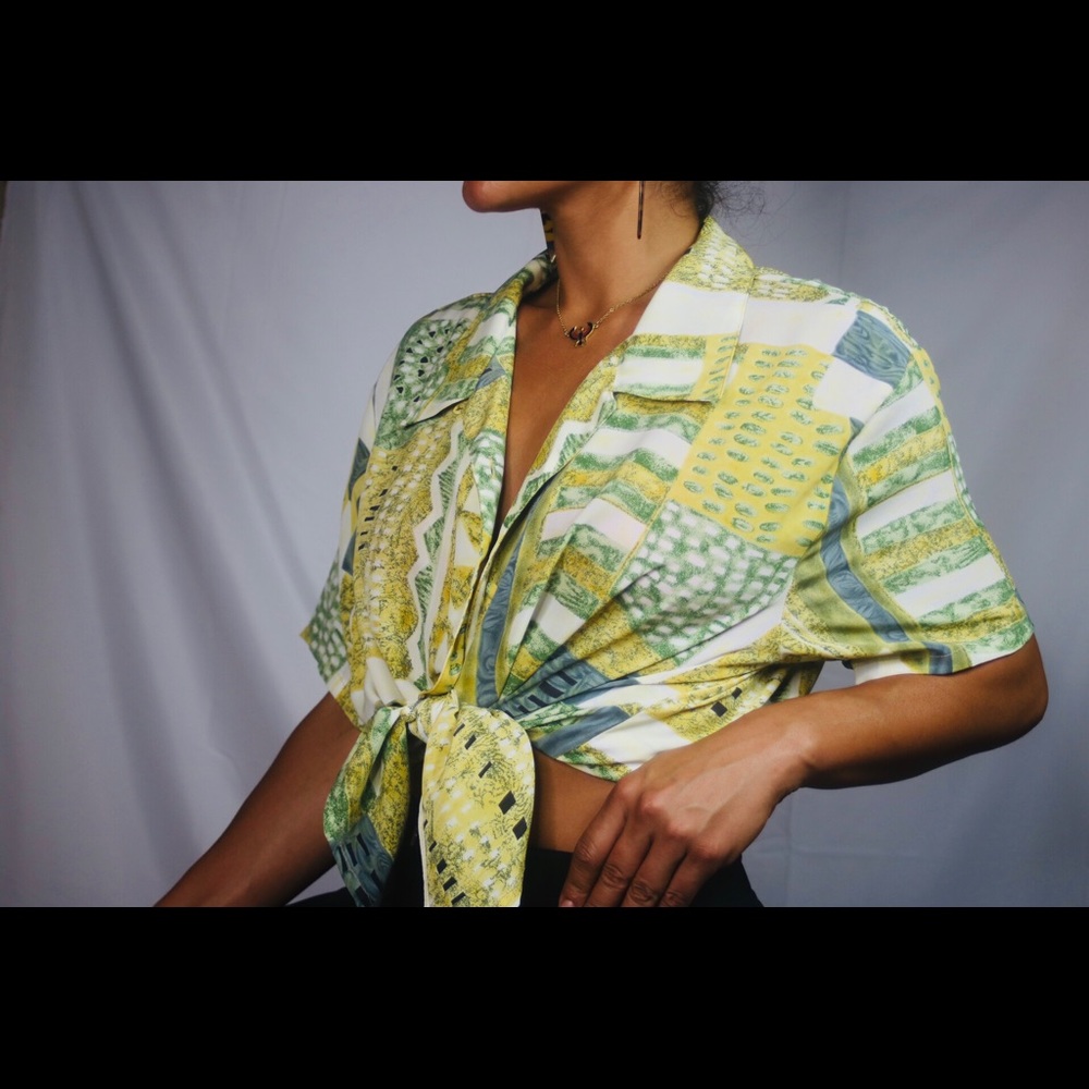 Funky vintage button down